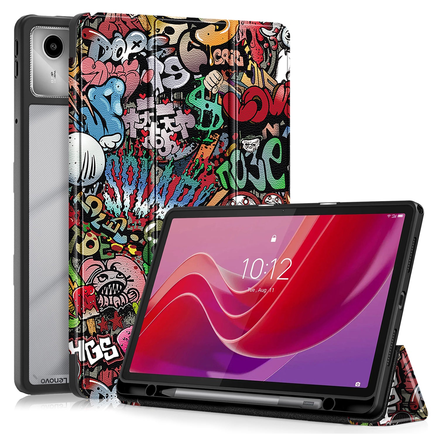 For Lenovo Tab M11 / Xiaoxin Pad 11 2024 330 Case Full-Body Tri-fold Stand Pattern Tablet Smart Cover For Lenovo Tab M11 / Xiaoxin Pad 11 2024 330 Case Full-Body Tri-fold Stand Pattern Tablet Smart Cover